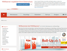 Tablet Screenshot of maxbanner.de